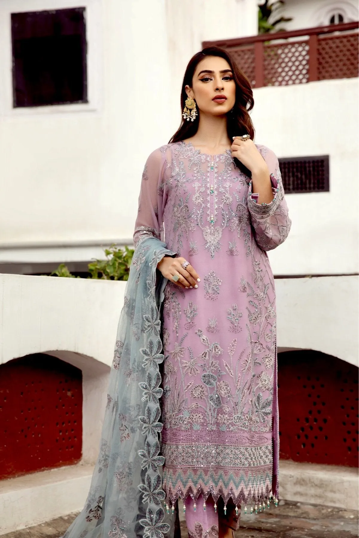 Alizeh Shahtaj Festive Embroidered Chiffon Collection '21 – Mushq