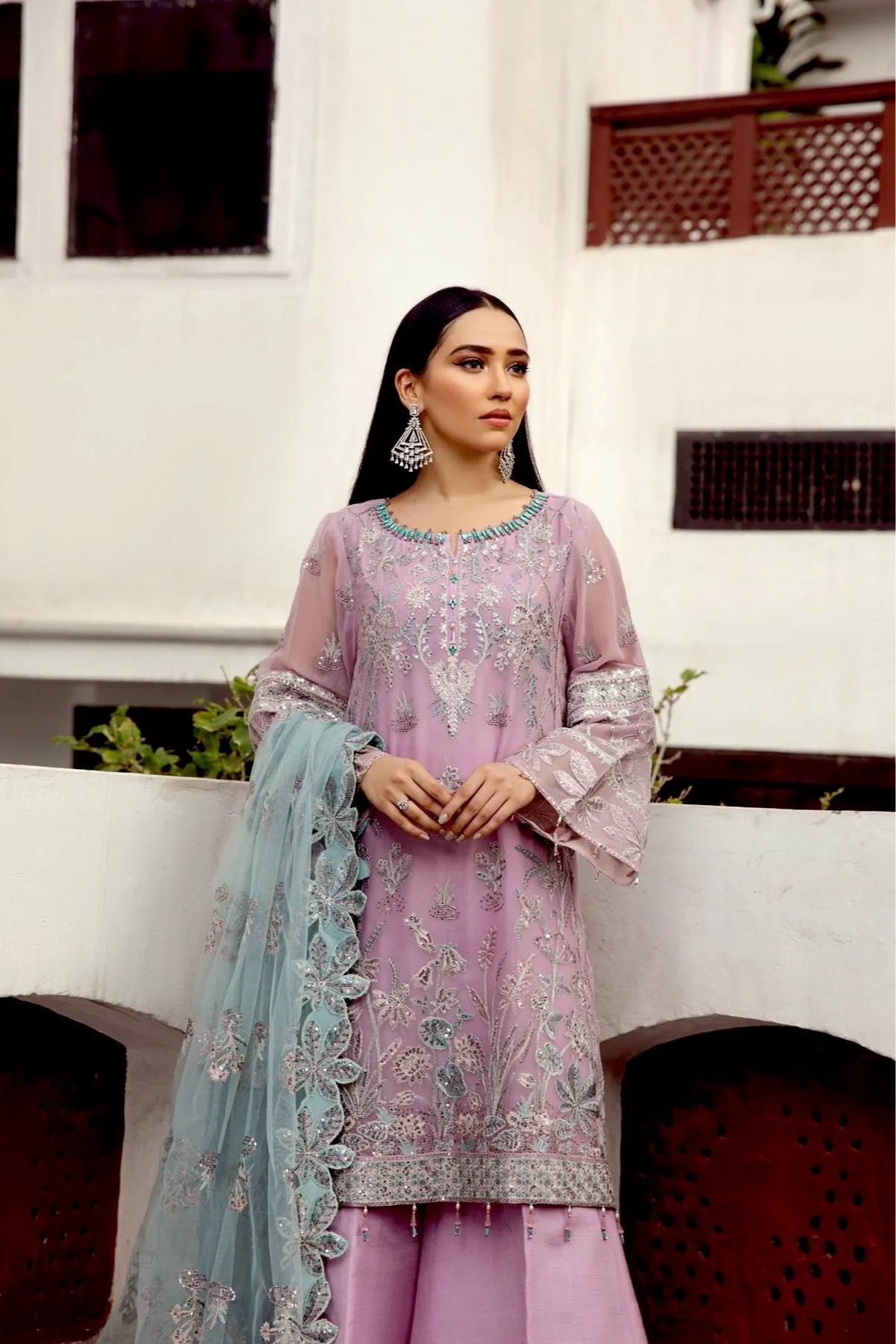 Alizeh Shahtaj Festive Embroidered Chiffon Collection '21 – Mushq