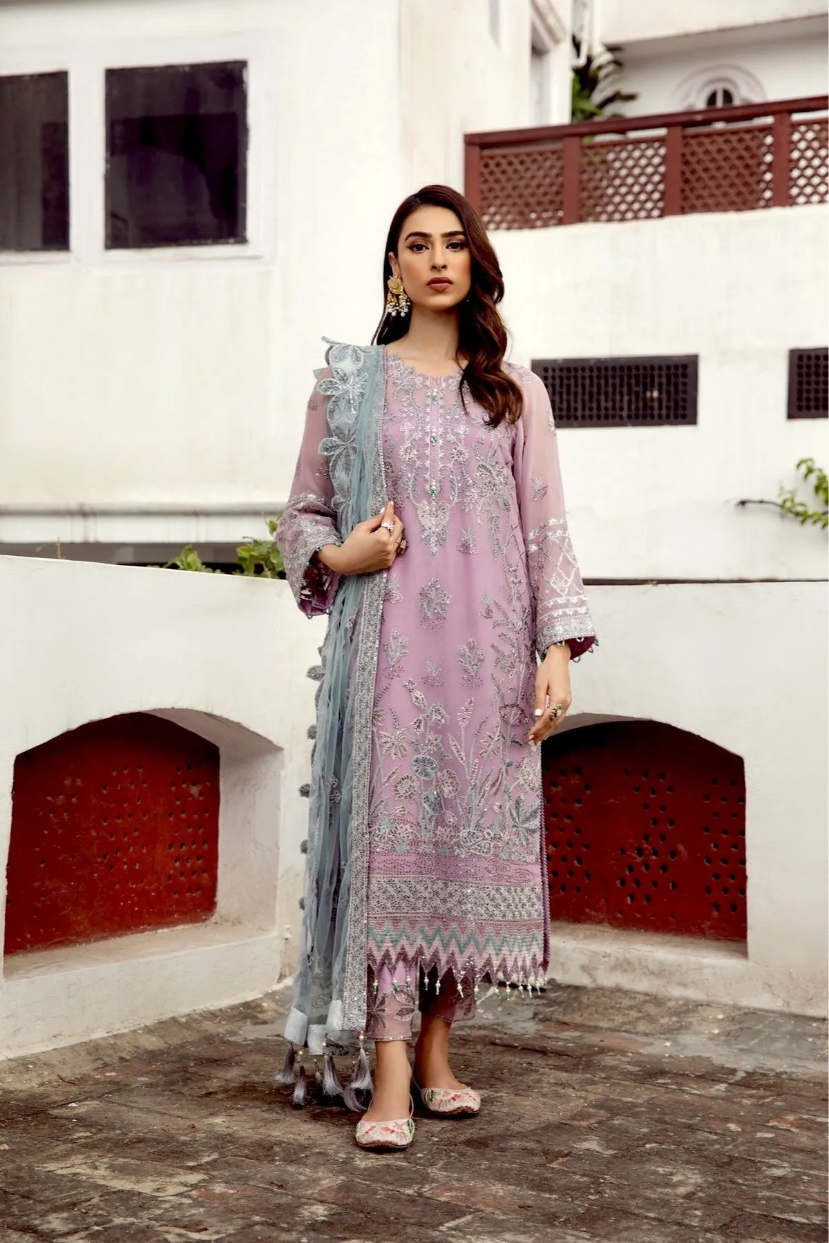 Alizeh Shahtaj Festive Embroidered Chiffon Collection '21 – Mushq