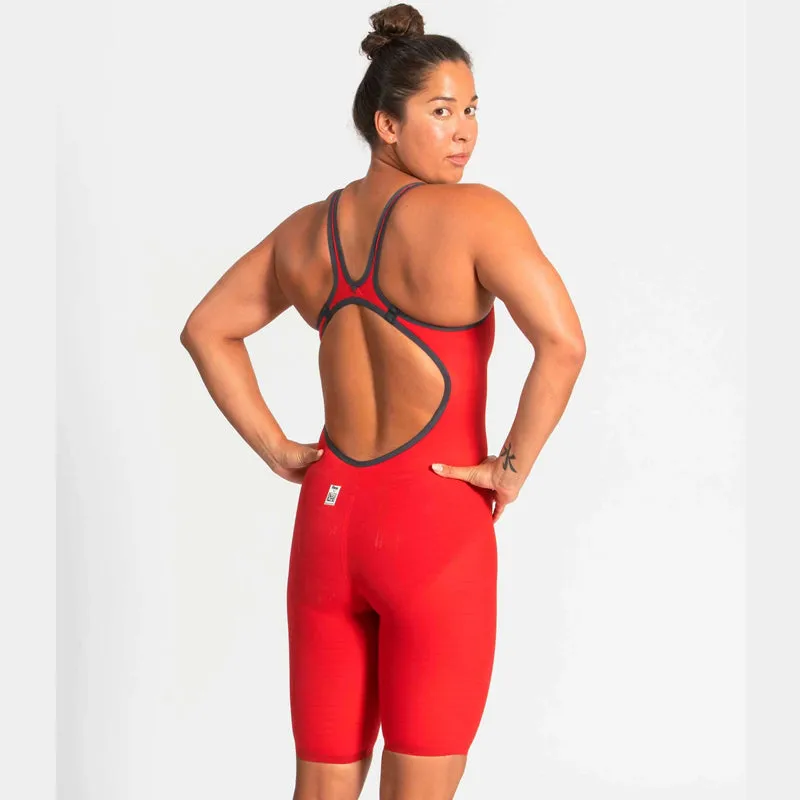 Arena - Women's Powerskin Carbon-AIR² Open Back - Red/Blue