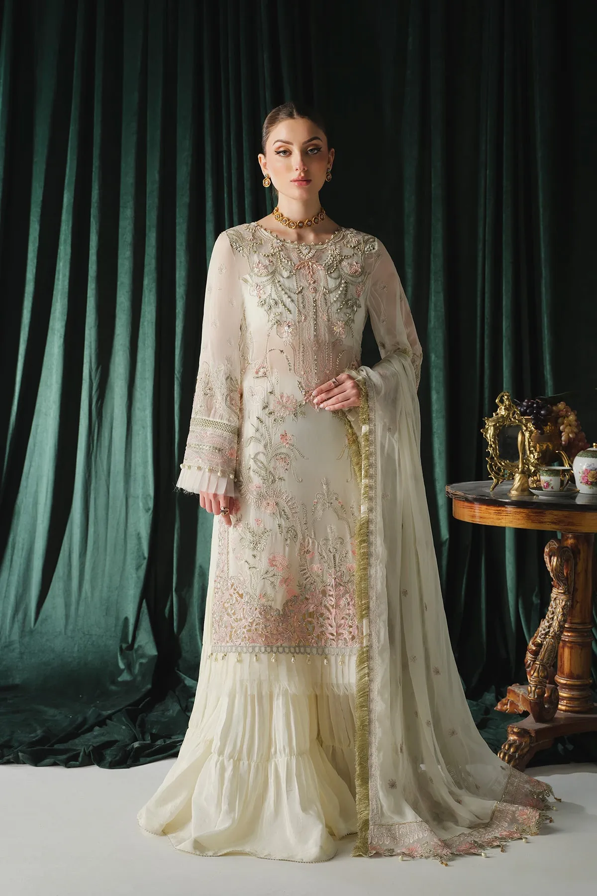 Ayla Paras By Pasha Unstitched 3 Piece Luxury Formals Collection'2024-PR107 : Jasmine