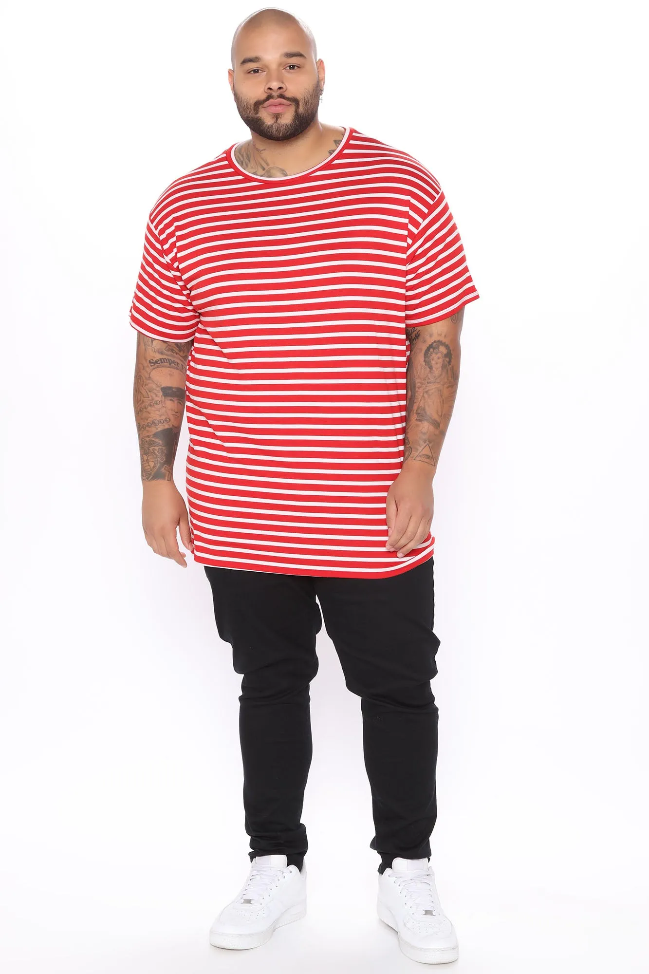 Berry Short Sleeve Oversize Tee - Red