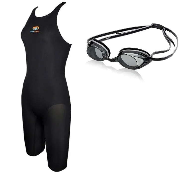 BLUESEVENTY Nero TX Women's Kneeskin Vanquisher 2.0 Goggle Bundle(Random Color will be ship out )