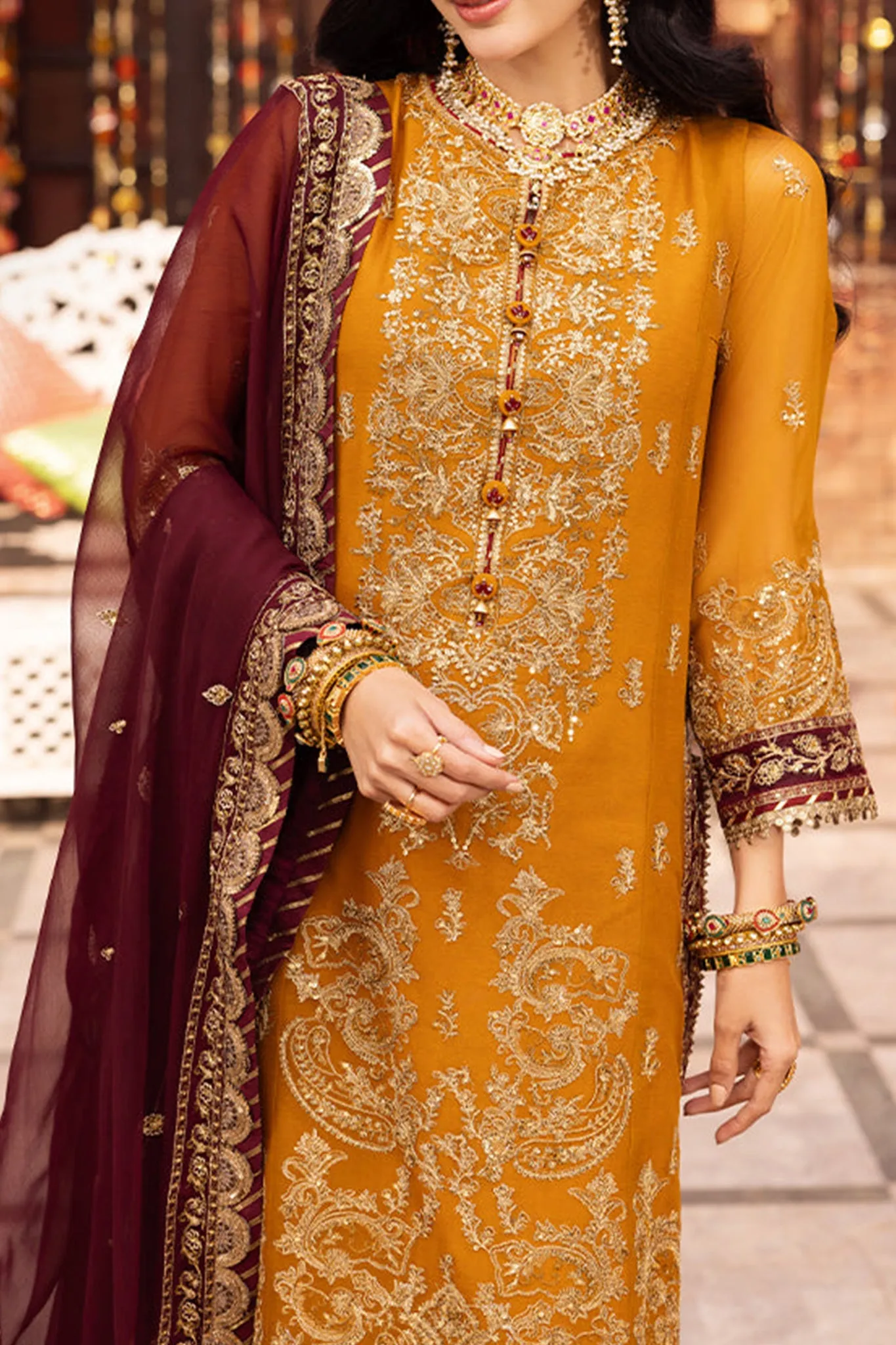 Chamak Damak By Asim Jofa Unstitched 3 Piece Luxury Formals Collection'2024-AJCD-30