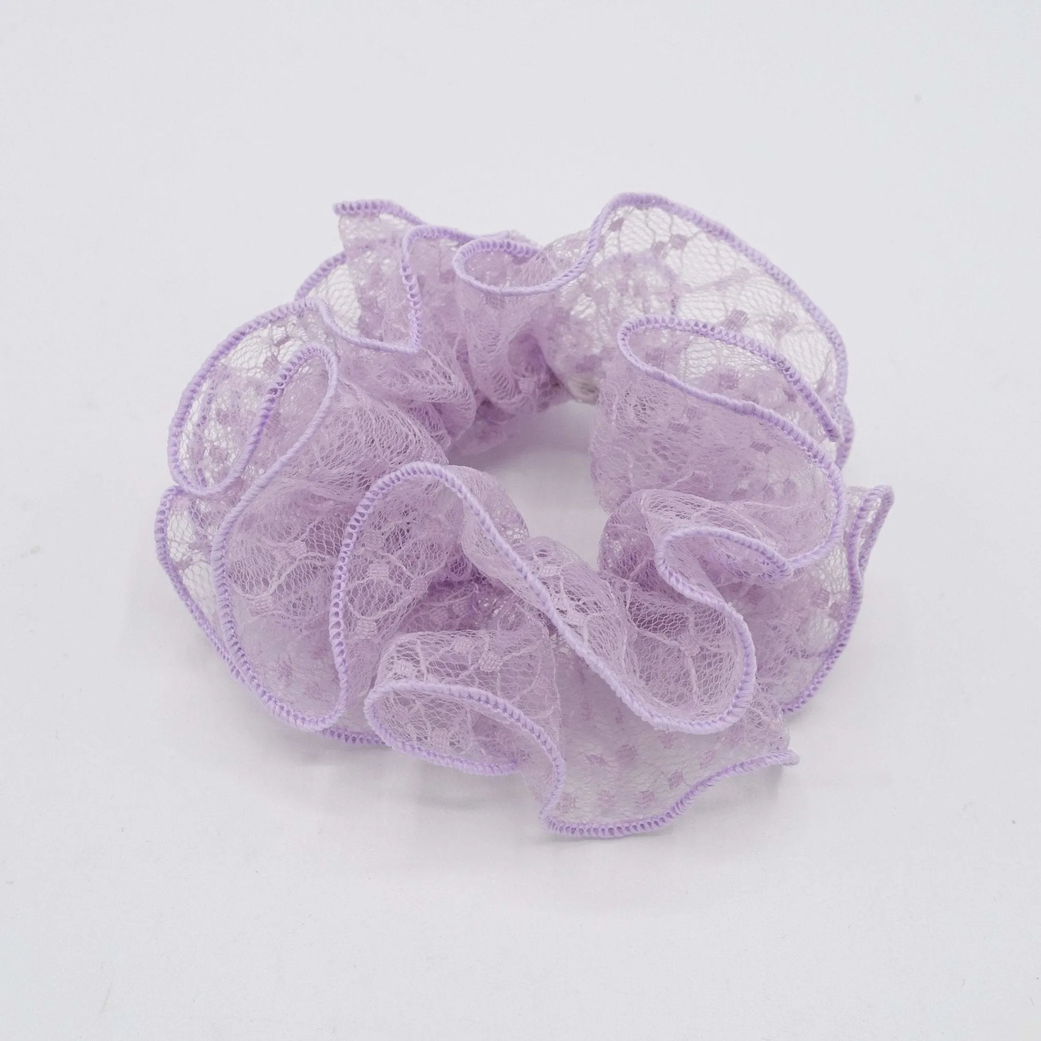 dot diamond lace scrunchies double edge scrunchies hair elastic for women