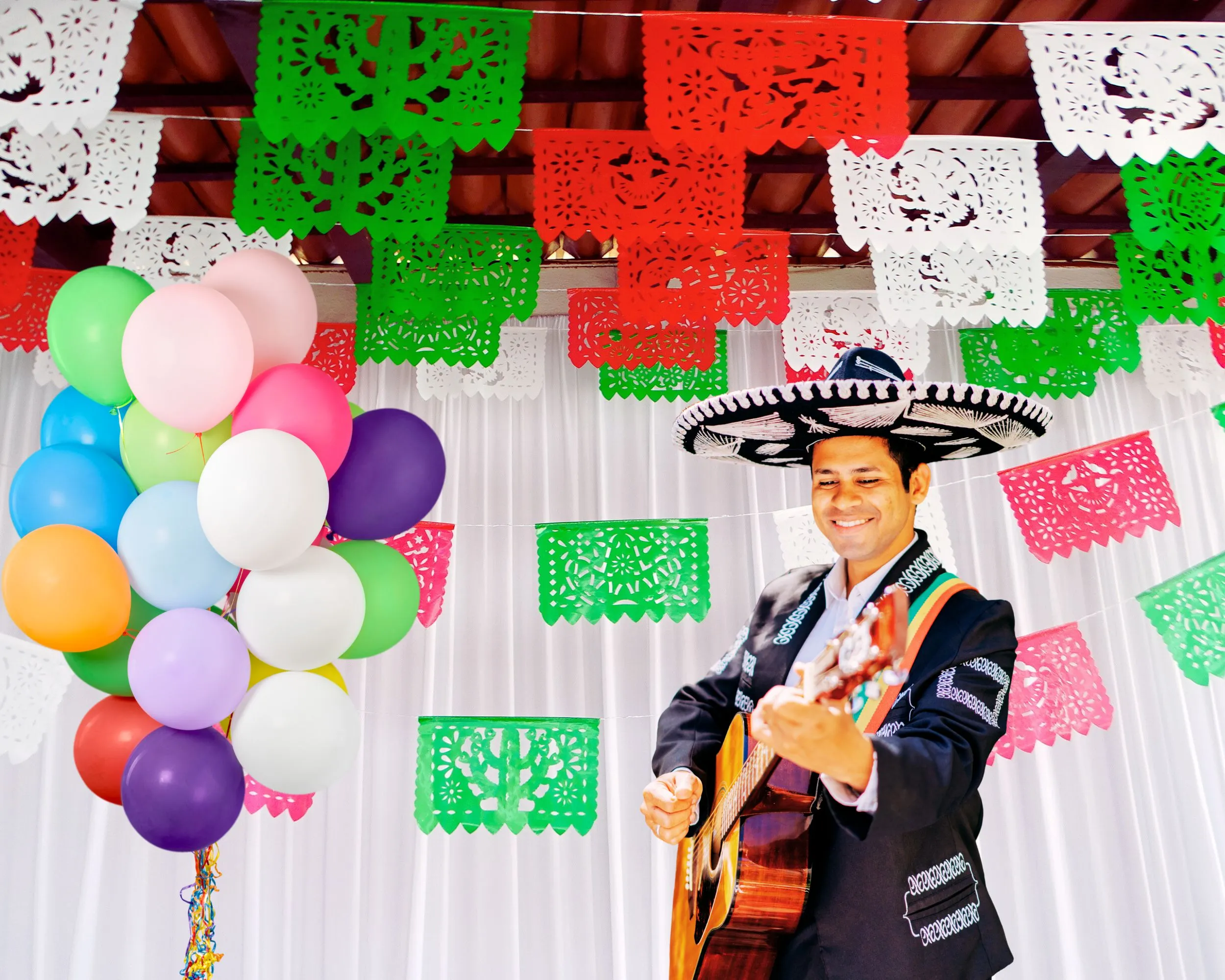 Mexican Independence Day Papel Picado Banner (3 Pack|Plastic)