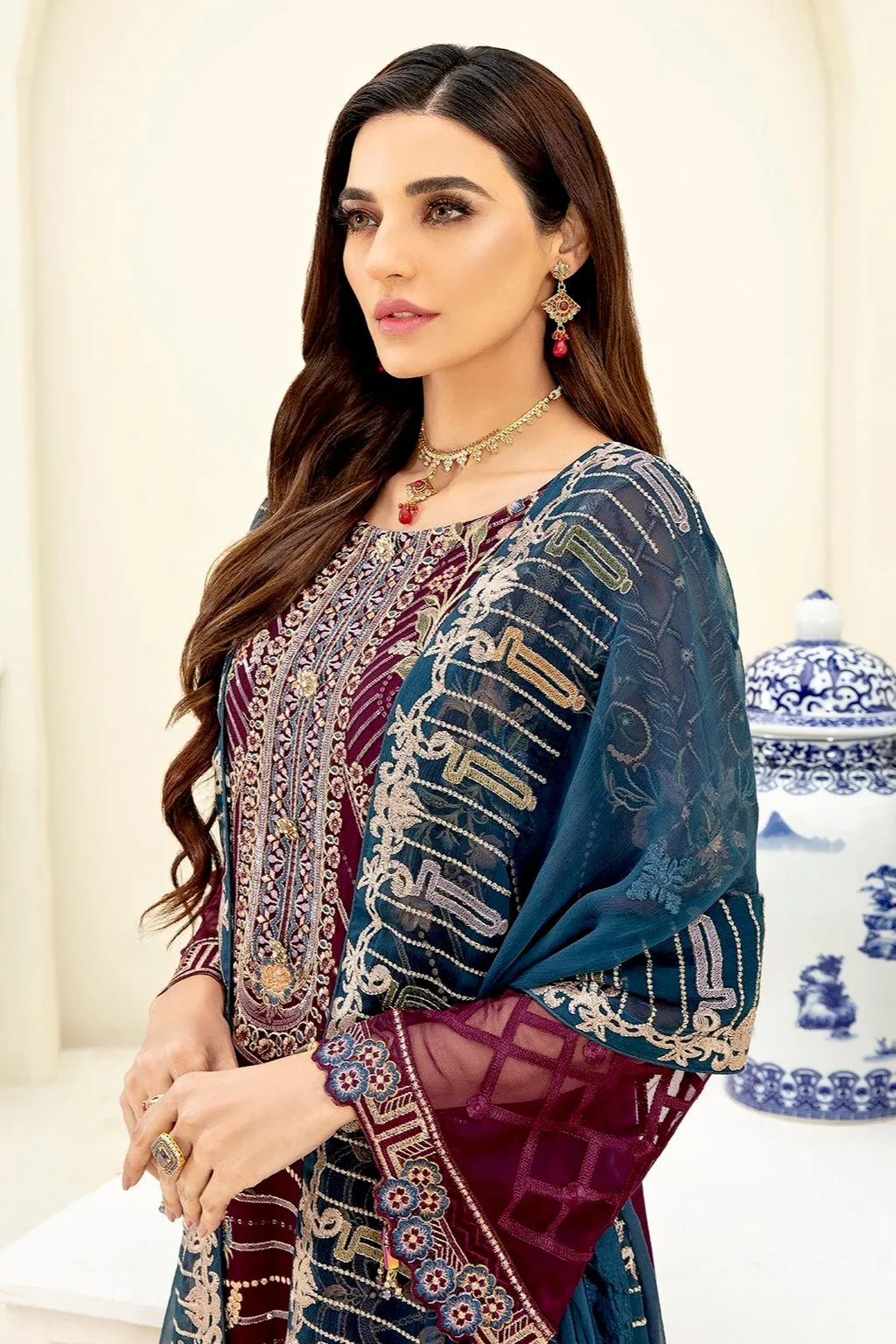 Ramsha Chevron Luxury Chiffon Collection Vol-3 – A-303