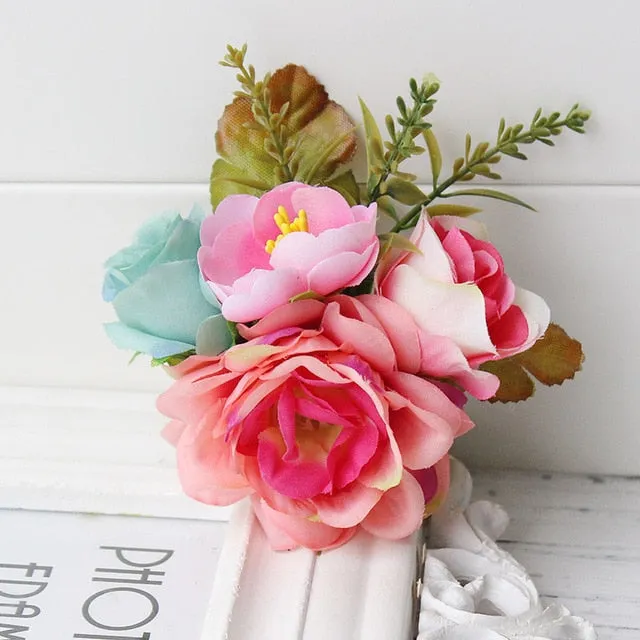 Rose Bridal Flower Hair Clip Wedding Decoration Hair Accessory