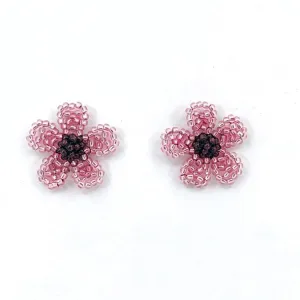 Seda Wildflower Studs Earrings - Fuchsia