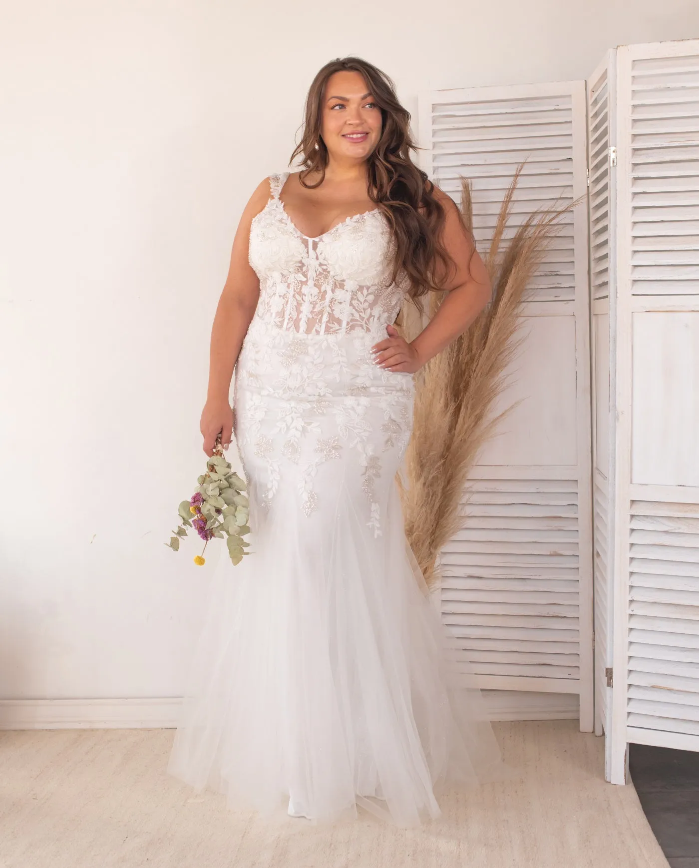 Vestido Largo de Novia Allegra Ivory